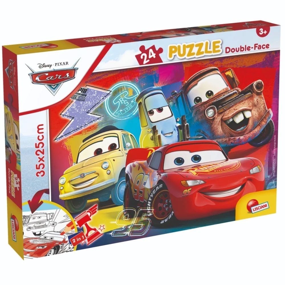 Puzzle Disney Cars 2 In 1, 24 Piese – LISCIANI