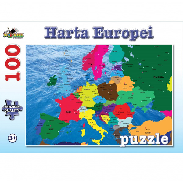 Puzzle Harta Europei 100 piese