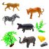 Figurine Animale Din Jungla, 9 Buc/Cutie
