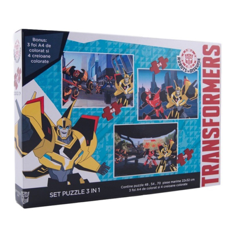 Set puzzle Transformers 3 in 1