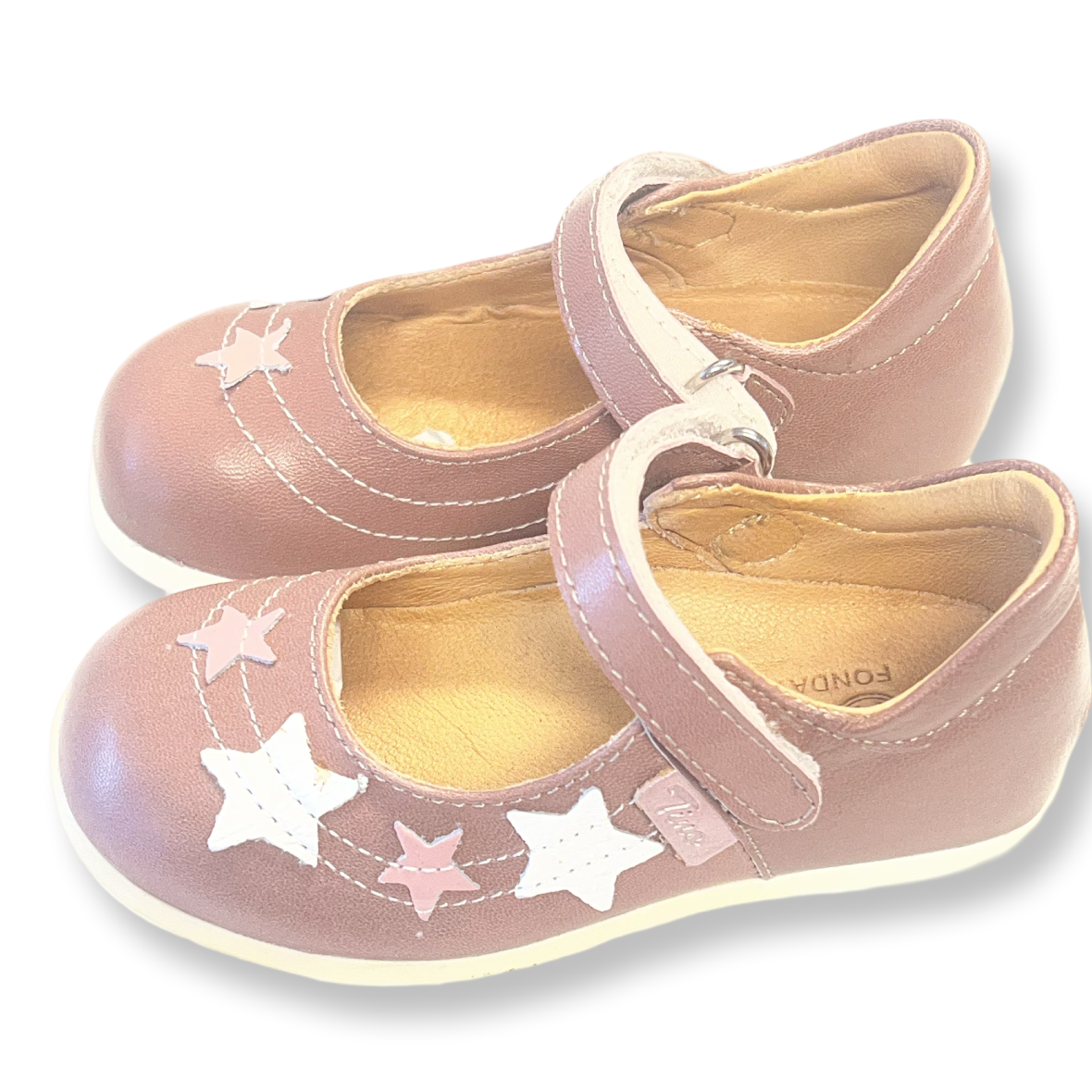 Pantofi usori , de copii ,din piele naturala , cu flori 1799-BEJ