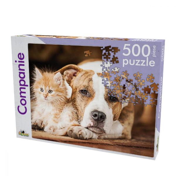 Castorland Puzzle Caine-Pisica companie 500 piese
