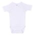 Body bebe petrecut cu maneca scurta alb