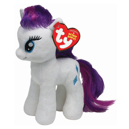 My Little Pony – Rarity, Ty Toys, jucarie de plus figurina ponei, 18 cm