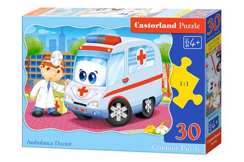 Puzzle 30 piese Ambulance Doctor