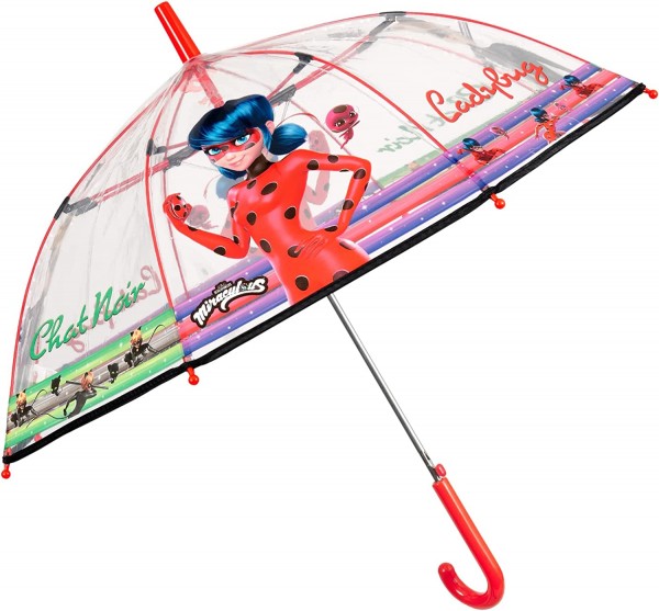 Umbrela Lady Bug automata transparenta 45 cm
