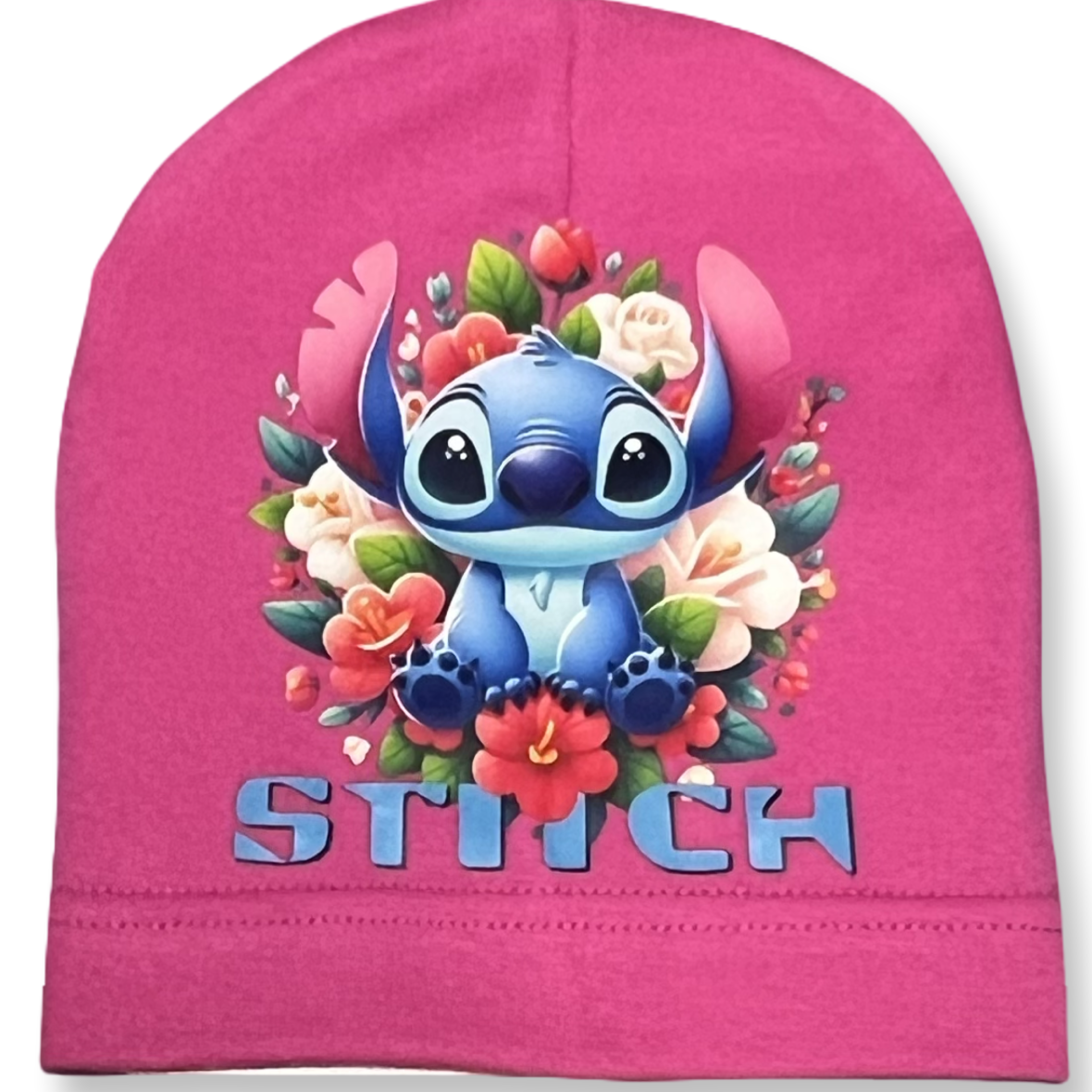 Caciuli fesuri pentru fete imprimeu Stitch