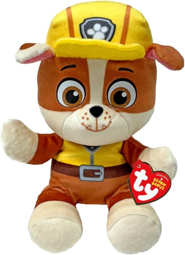 PLUS TY 15CM BEANIE BABIES SOFT PATRULA CATELUSILOR RUBBLE