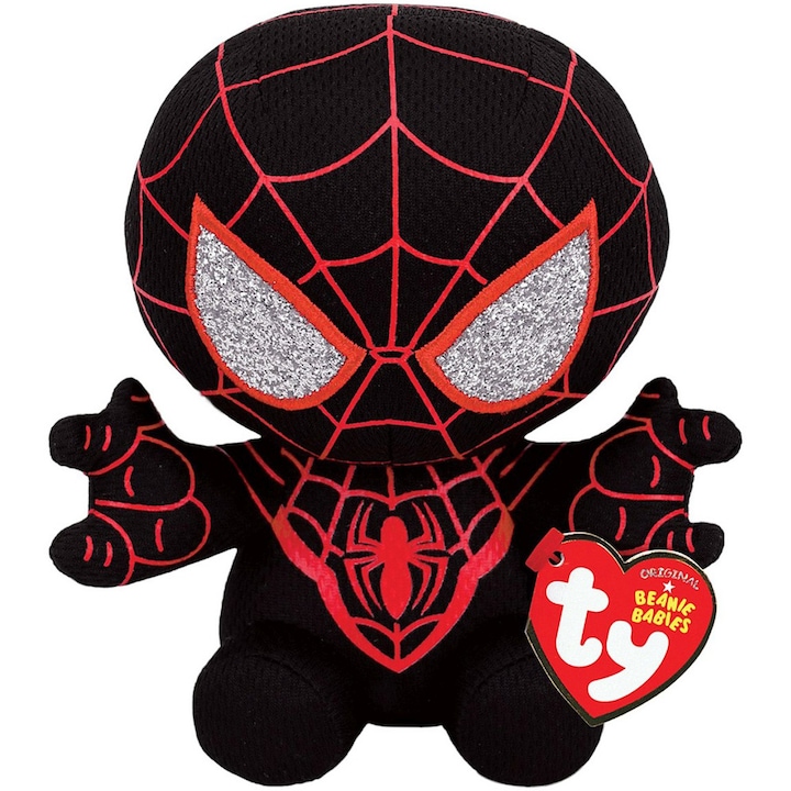 Plus Ty Beanie Babies – Spider-Man, Miles Morales , 15 cm