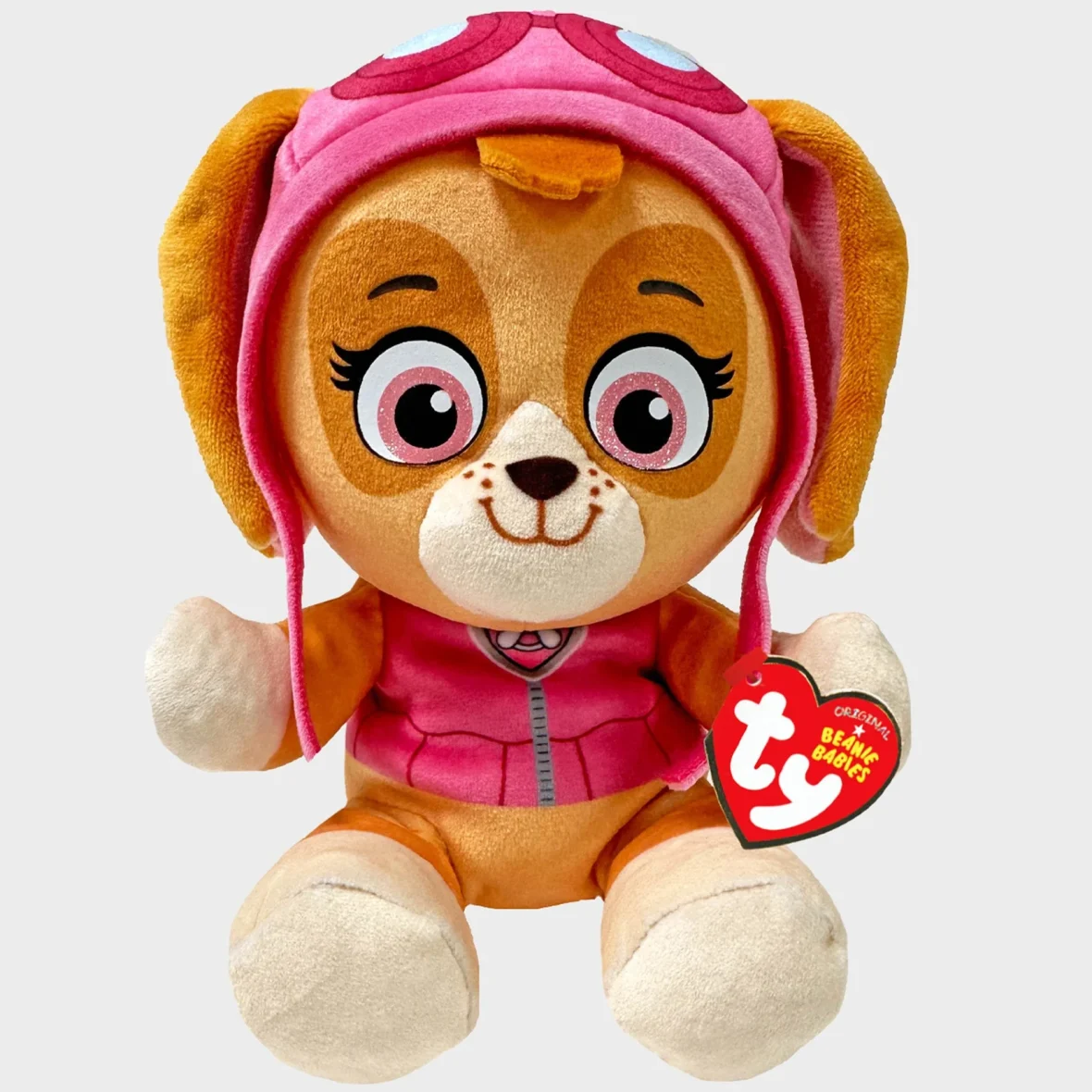 Jucarie de plus TY Beanie Babies Soft Paw Patrol 15 cm Skye